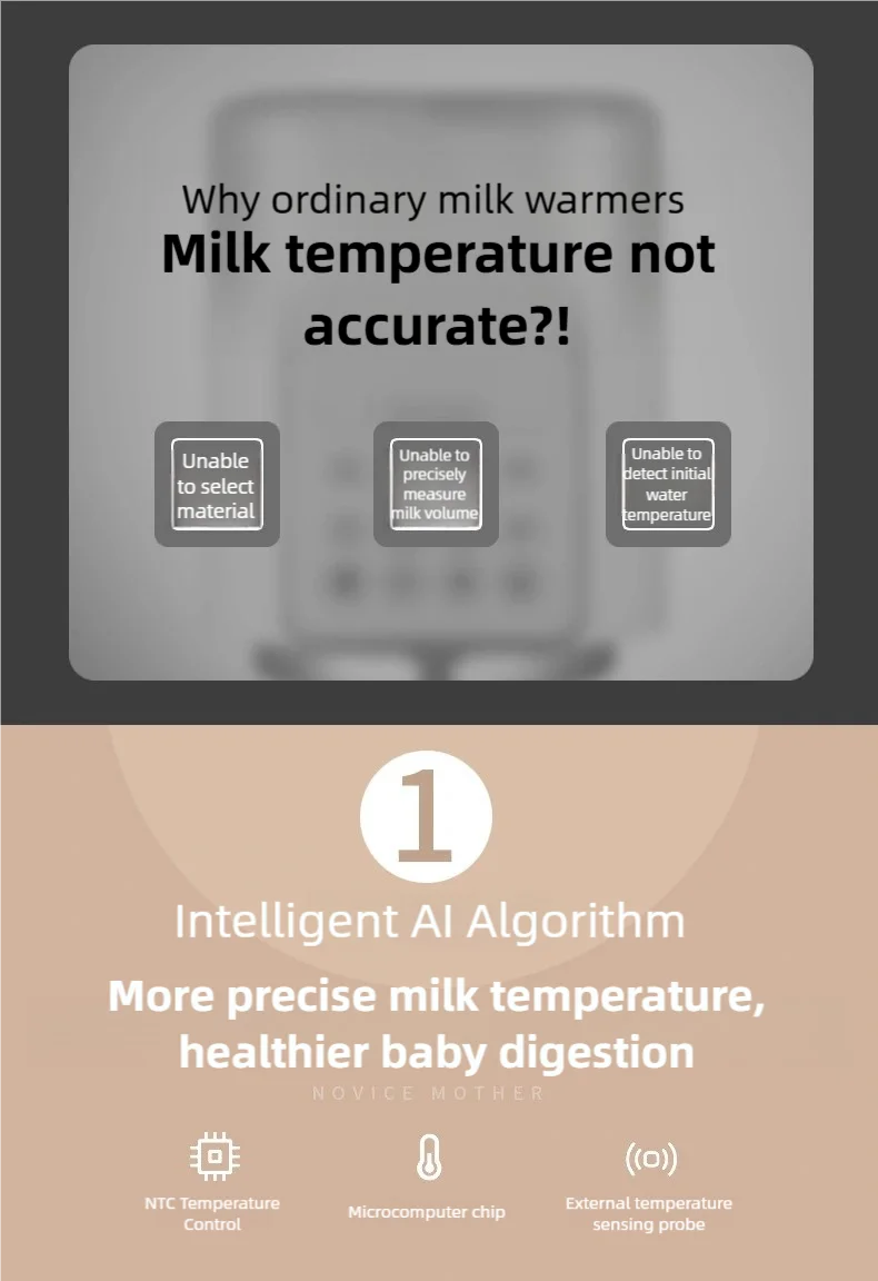 Smart Milk Warmer Baby Bottle