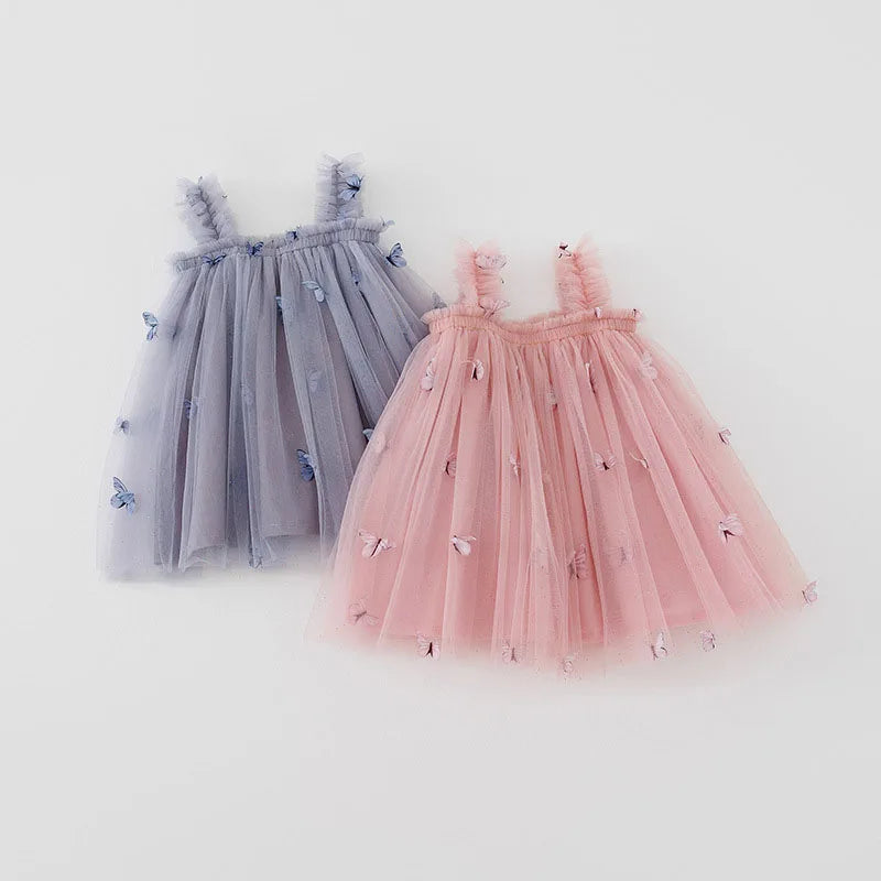 Girl's Sweet Mesh Gown