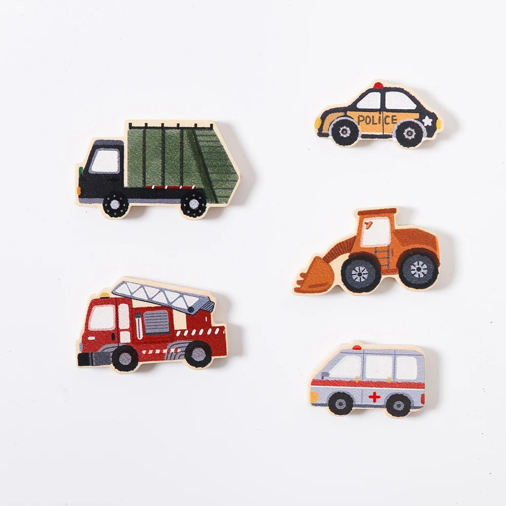 Wooden Animal Puzzles Baby Toys