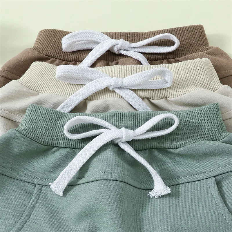 Casual Solid Baby Kids Shorts Pants