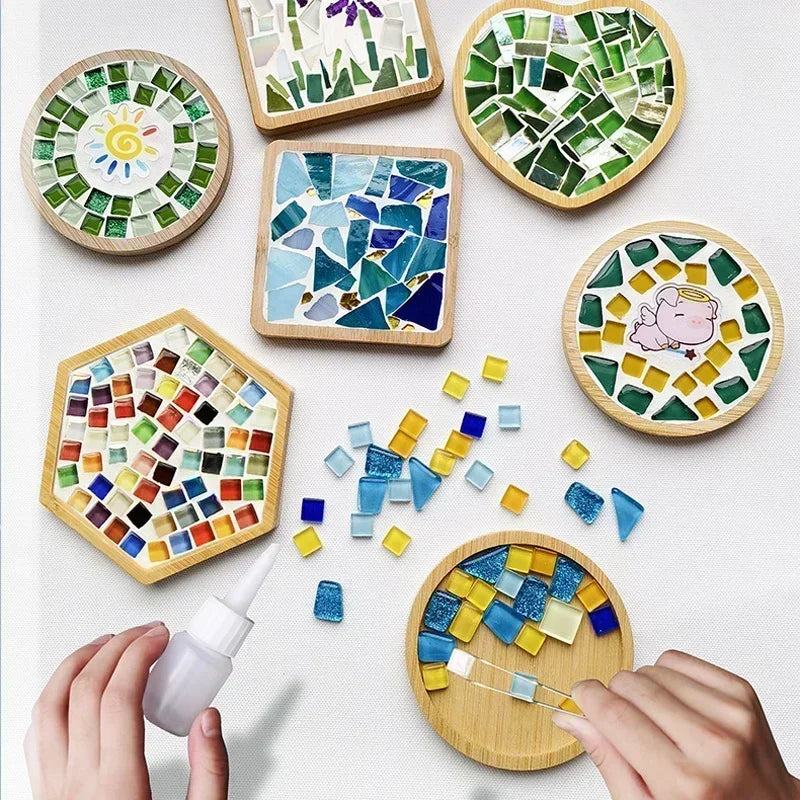 Handmade DIY Mosaic Cup Mat Toys