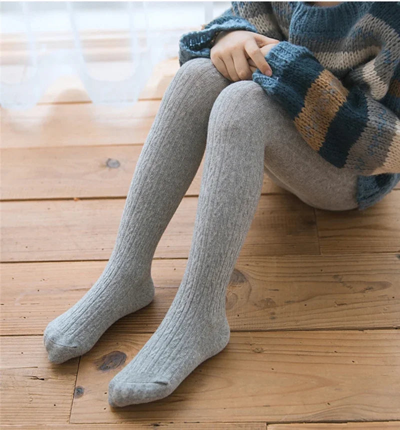 Baby Girl Tights Solid Cotton