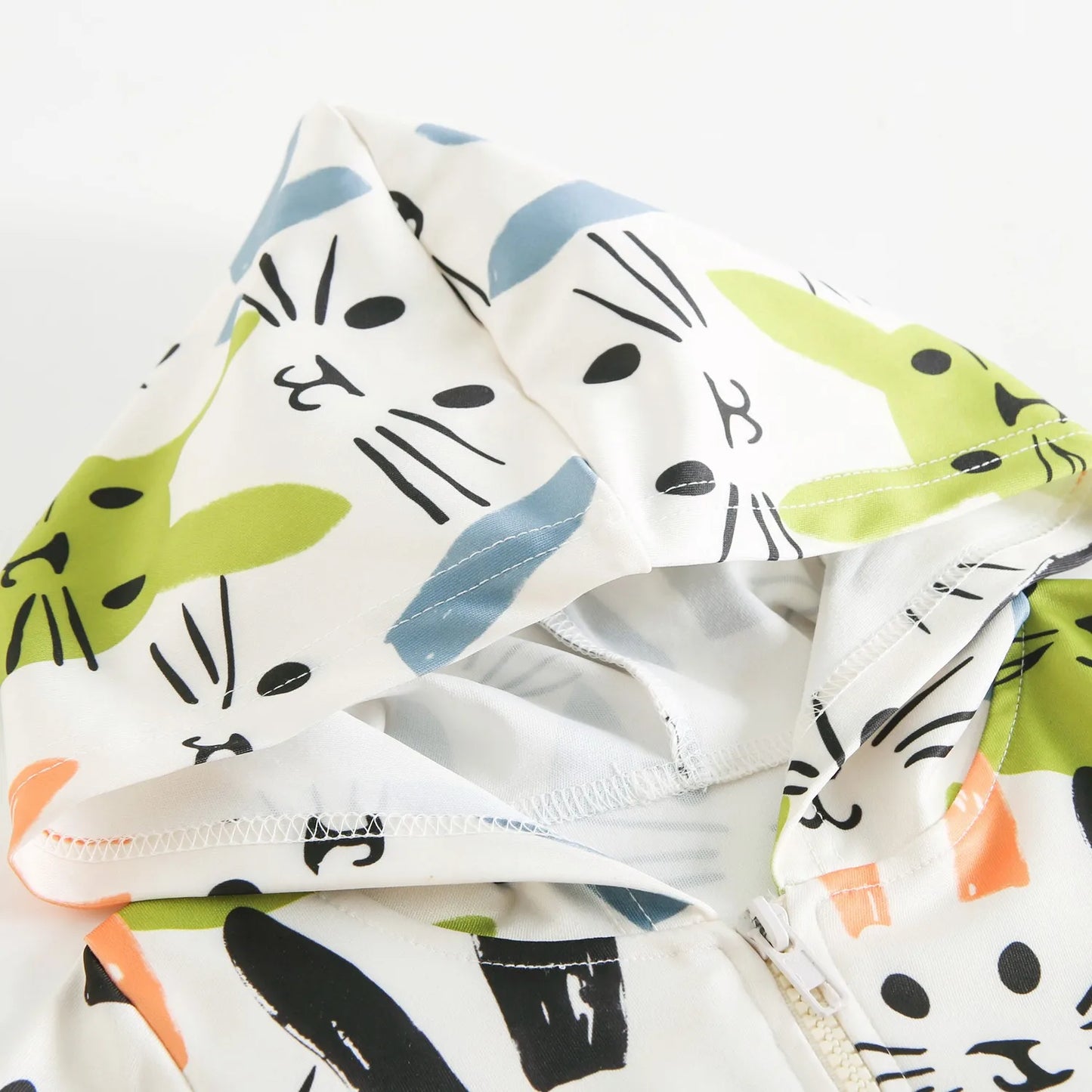 Bunny Hooded Long Sleeve Tops