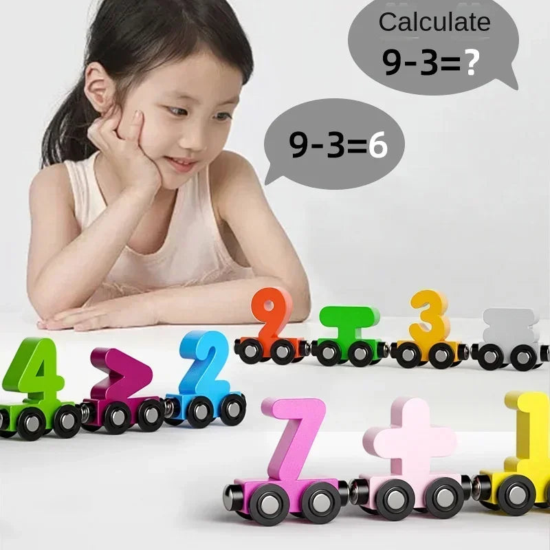Magnetic Digital Train Children's Educational Toys - PAMU8