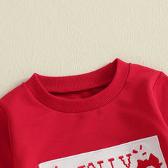 Christmas Baby Sweatshirt Set