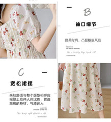 Vintage Patchwork Pregnancy Dress