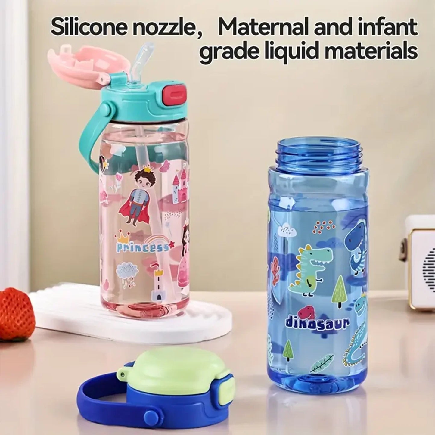 Children's Water bottle with straw