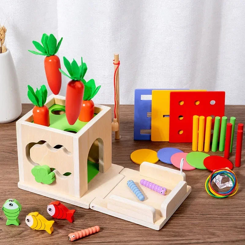 Permanence Box Carrots Child Wooden Toys - PAMU8