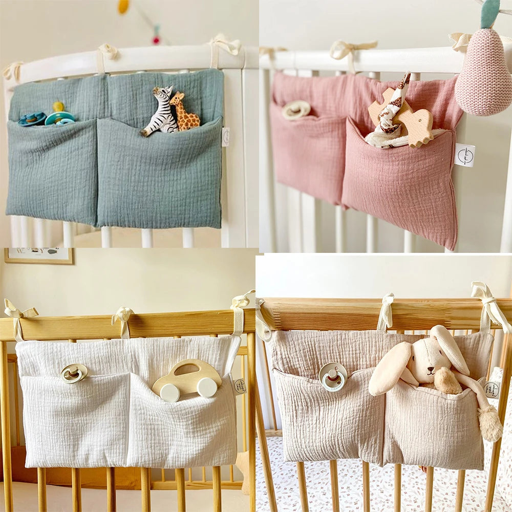 Baby Crib Organizer Cot Caddy Bed Storage Organize - PAMU8