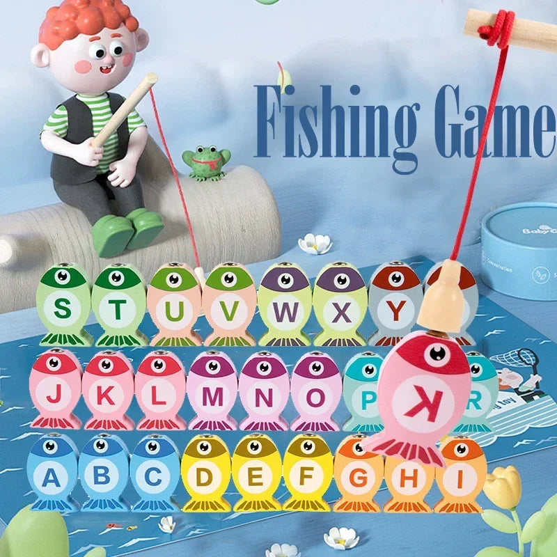 Kids Wooden Fishing Toys