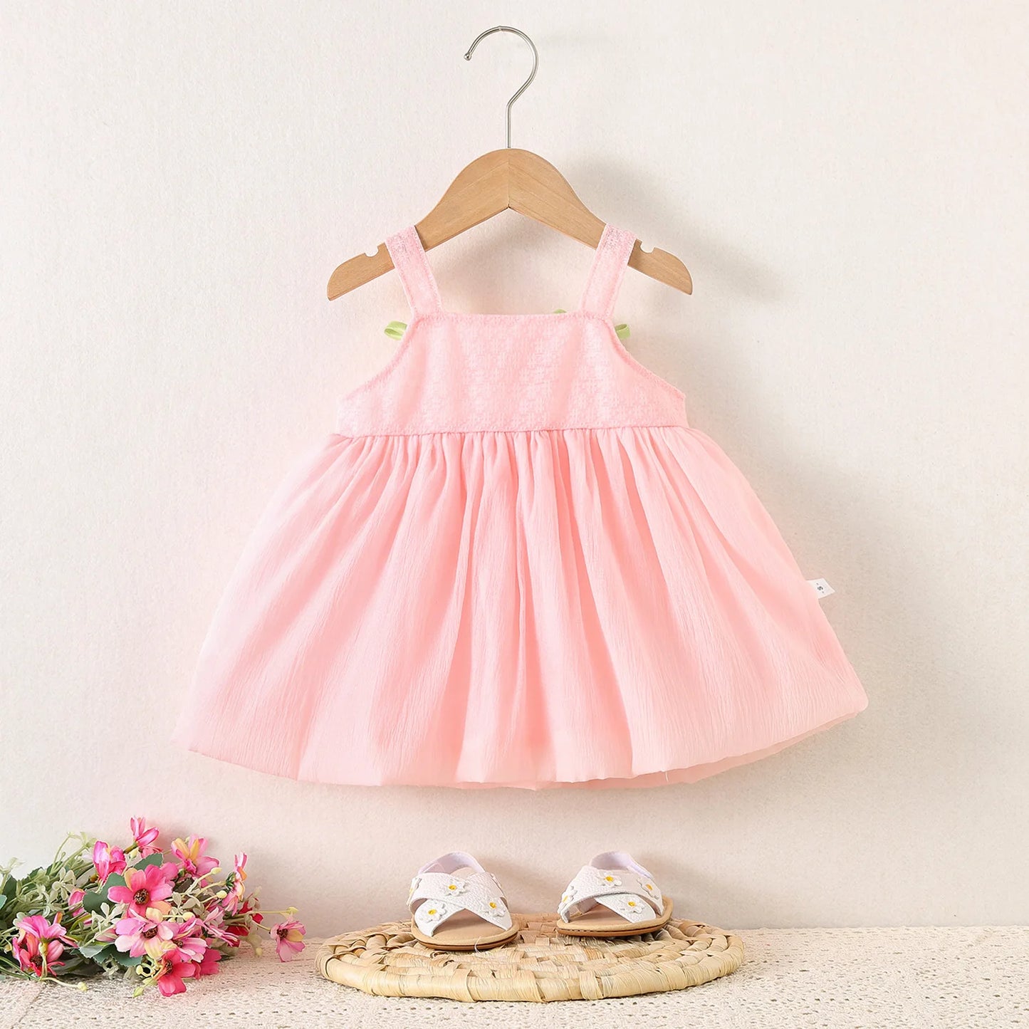 Baby Girl Dress Summer Tulip Suspender Girl Dress Cute Mesh Girl Princess Dress Party Dresses For Girls