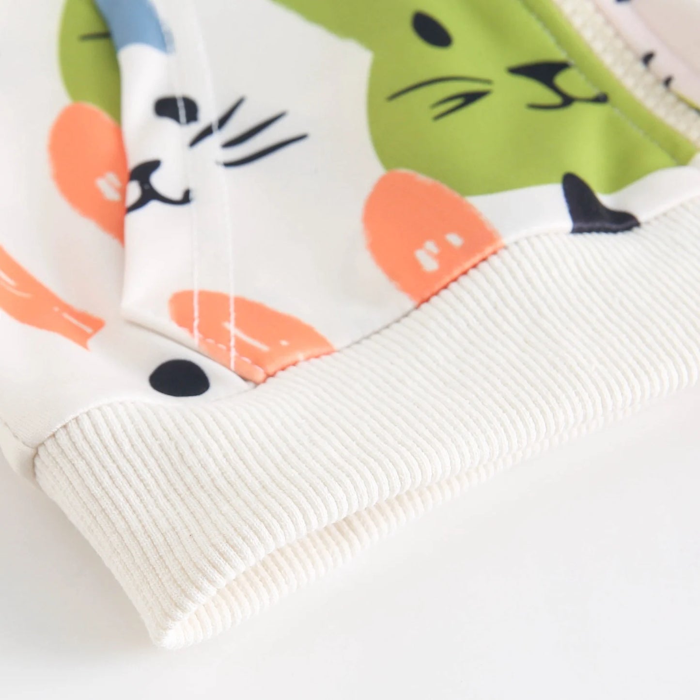 Bunny Hooded Long Sleeve Tops