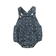 Baby Girl Denim Romper