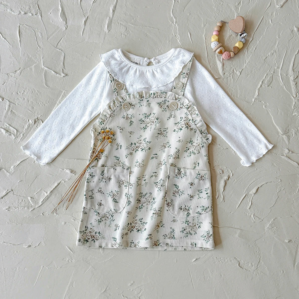 Ruffled Floral Print Dress