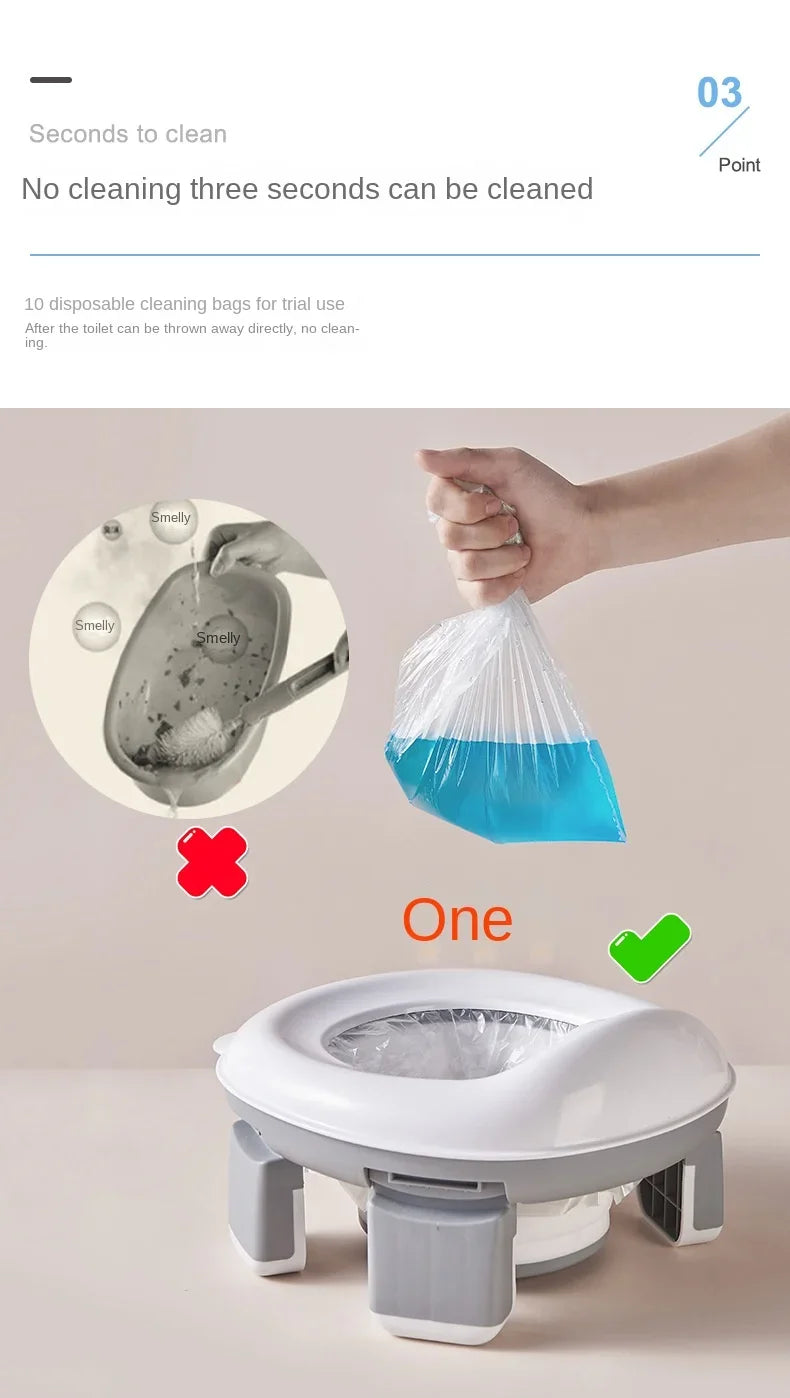 3 in 1 Travel Toilet Seat with Bags