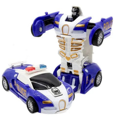 Mini 2-in-1 Transforming Robot Car Toy