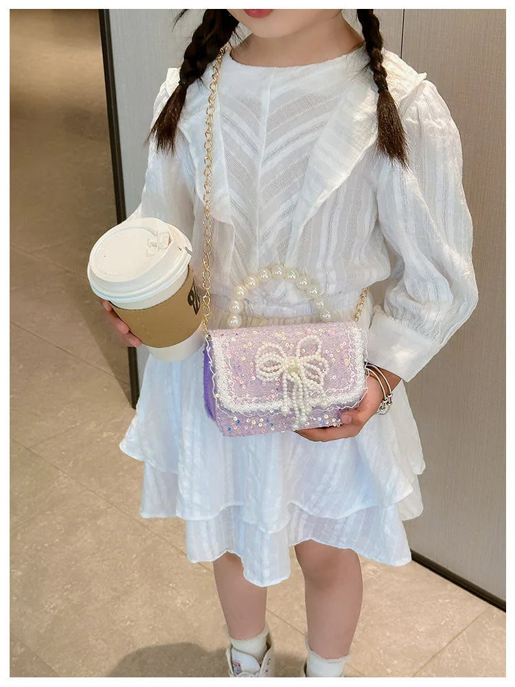 Pearl Beaded Shoulder Bag