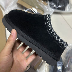 Kids' Suede Snow Boots, Fur-Lined Winter Shoes