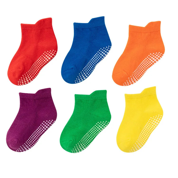6Pairs/set Baby Socks Floor Boat