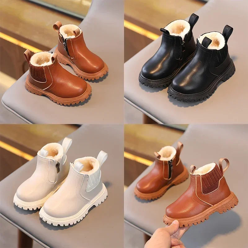 Boys Girls Casual Ankle Boots