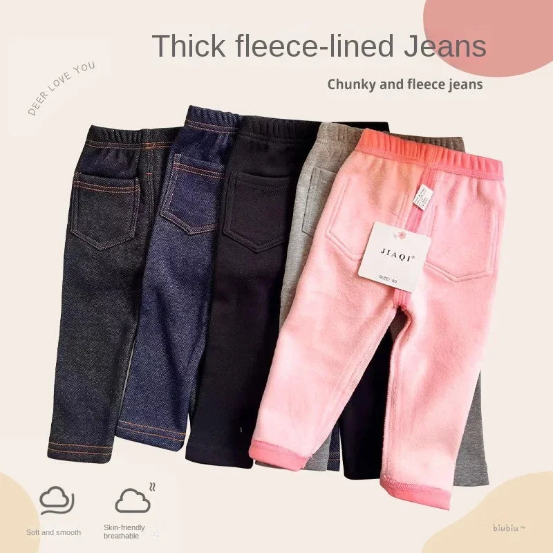 Jeans Boys and Girls' Solid color