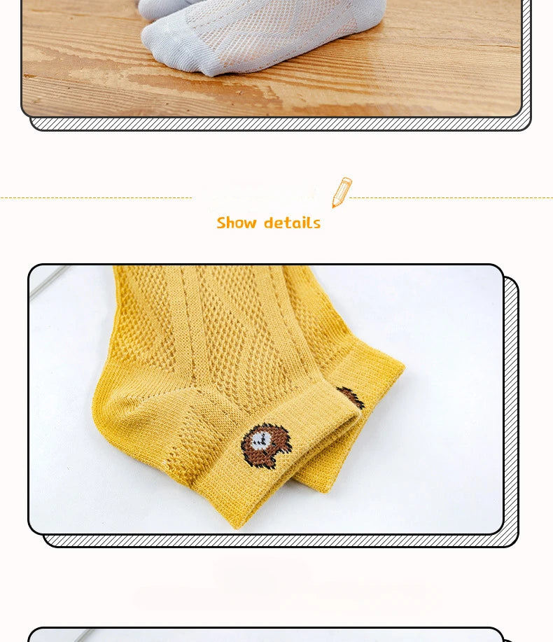 Baby Soft Cotton Breathable Mesh Socks - PAMU8