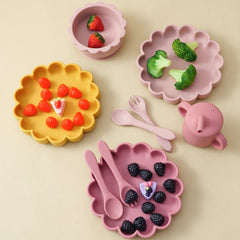 Baby Feeding Plate Set, 5-Piece Toddler Dinnerware