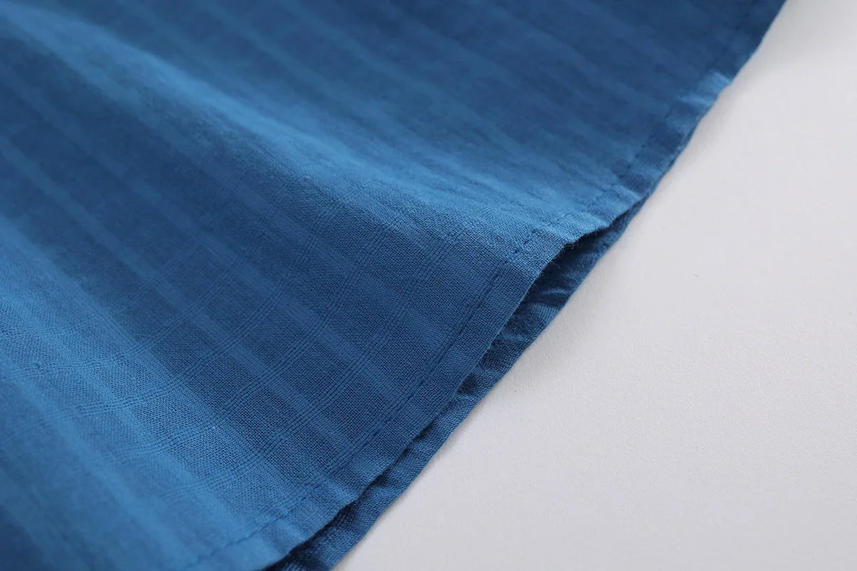 Ruffled Blue Vest