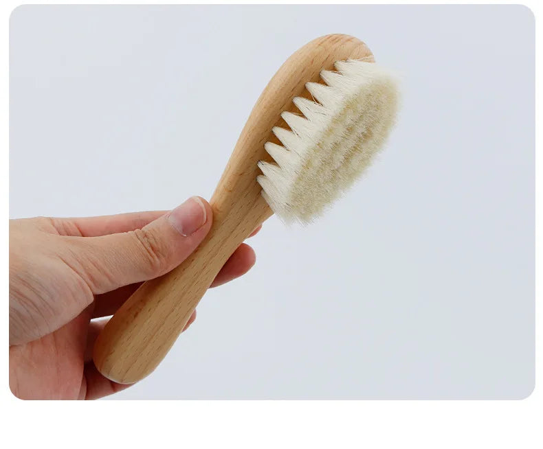 Soft Baby Wood Brush Set