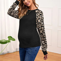 Long sleeve leopard print t-shirt