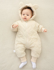 Baby Plush Cotton Jumpsuit, Thick Winter Snowsuit