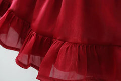 Sweet Bow Silk Princess Dress