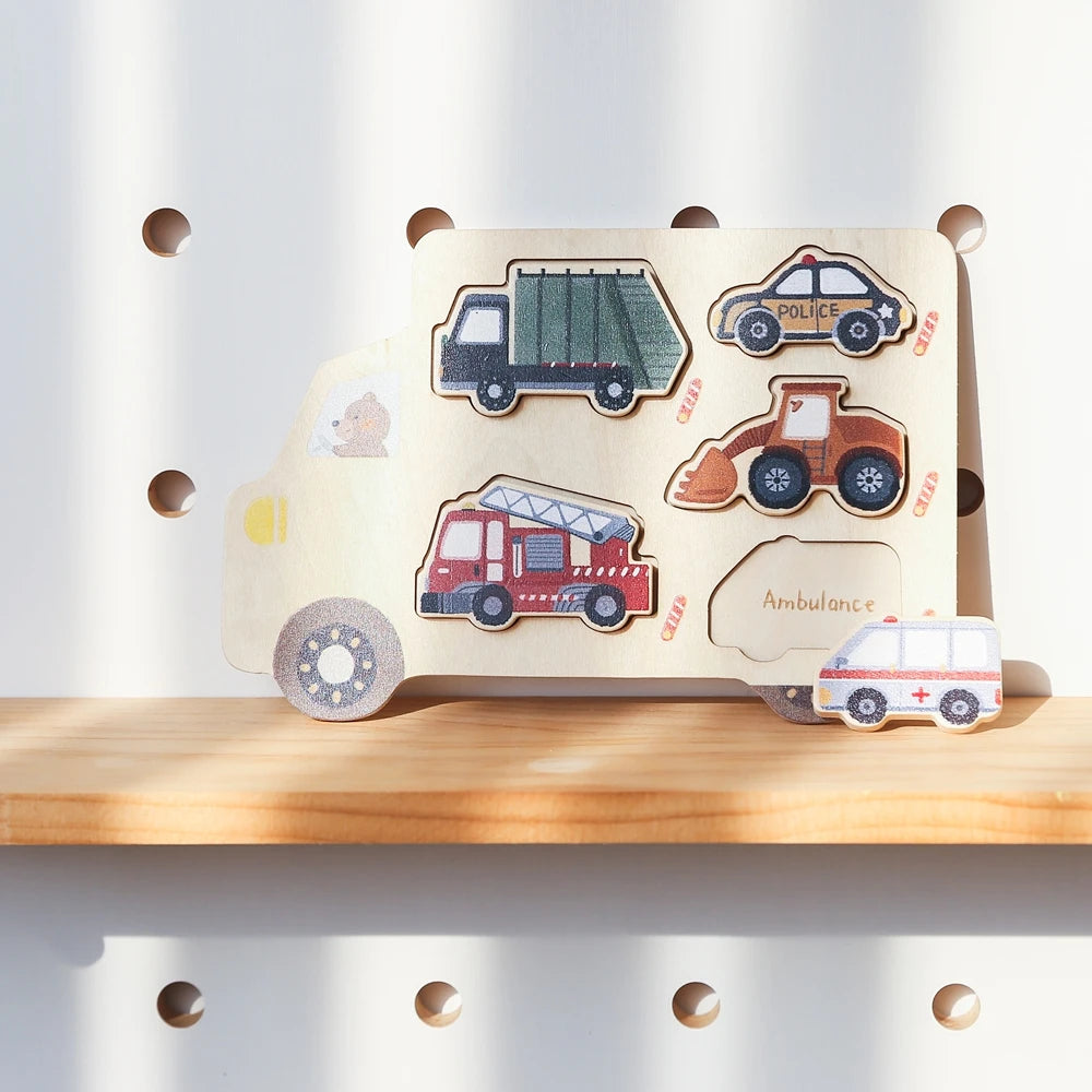 Wooden Animal Puzzles Baby Toys