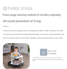 Baby Walker with Music Handle | Foldable Musical Walker