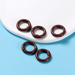 Metal O-Ring Keychain Clasps, 5-Pack Craft Clips