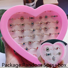 Cute Cartoon Kids Rings Set for Girls | PAMU8