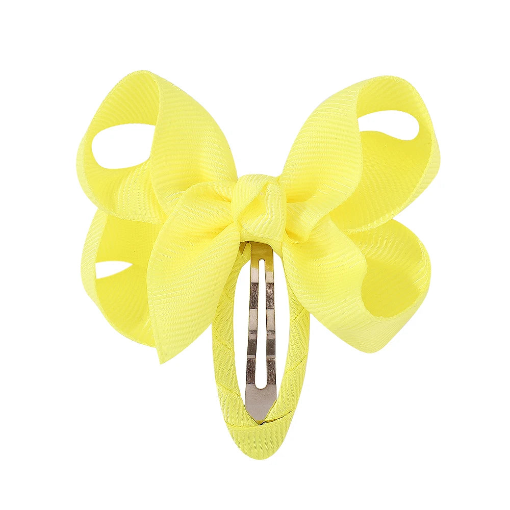 2Pcs Solid Bow Clips