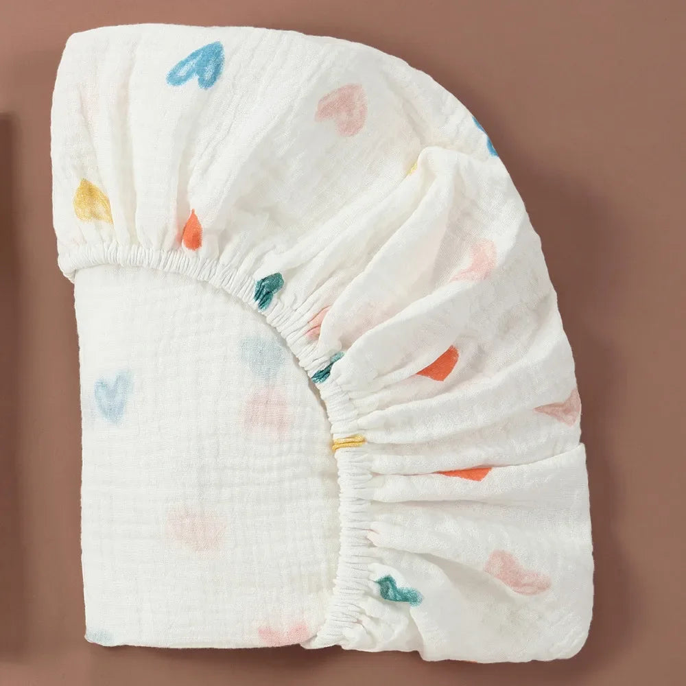 Breathable Crib Fitted Sheets Cradles Mattress Cover - PAMU8