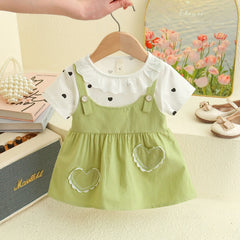 Heart Print Summer Girl Dress
