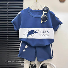 Kids Striped T-Shirt Shorts