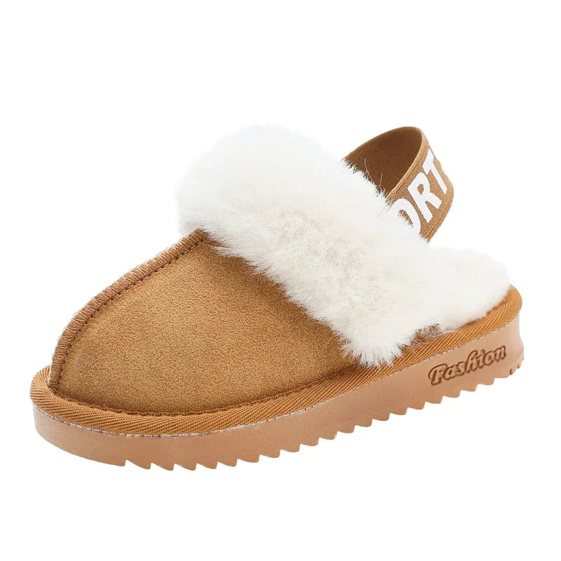 Kids Toes Wrapped Plush Slippers