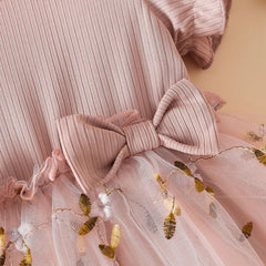 Full Print Flower Princess Dress