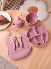 Baby Silicone Feeding Set, 9-Piece Weaning Starter Kit