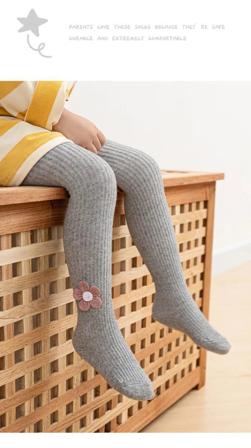 Children Tights Cotton Knitted Leggings - PAMU8