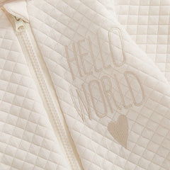 Hooded Embroidery Letter Outfit