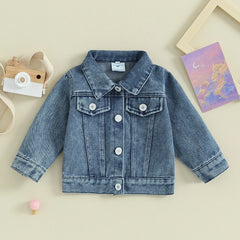 Casual Embroidered Kids Coat