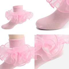 Baby Lace Ruffles Girls Ankle Socks