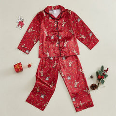 Girls Christmas Pajamas Set