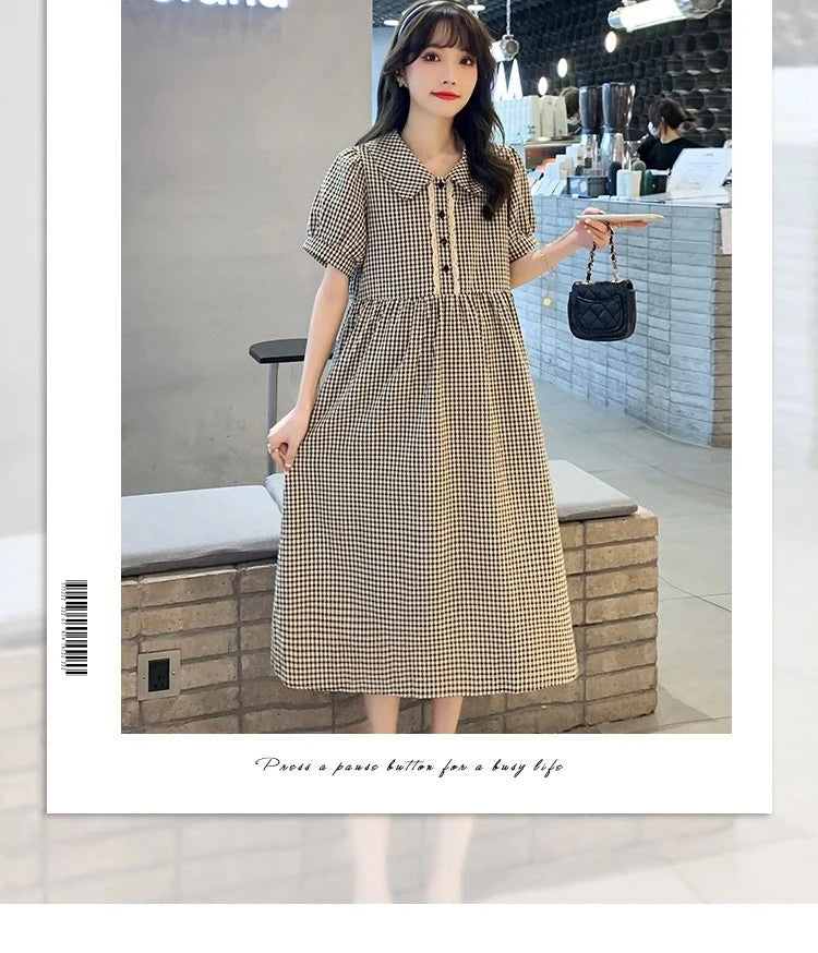New Maternity Plaid Dresses