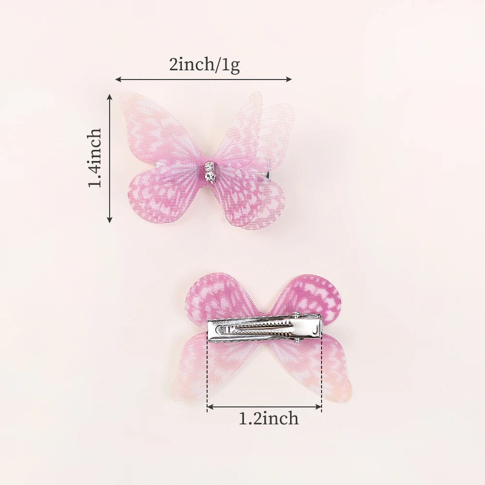 5PCS Butterfly Hair Clips